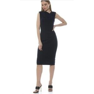 NWT! Alexia Admor Diane Dress in Navy, Size Large